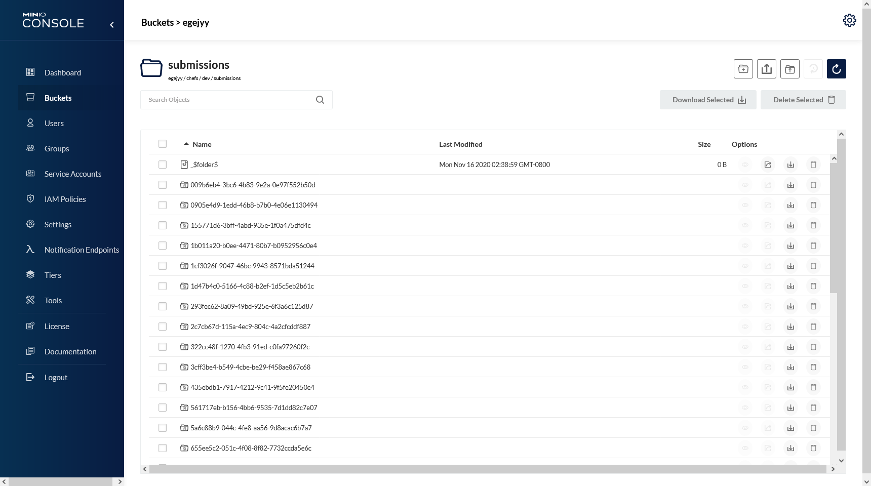 MinIO Gateway Listing