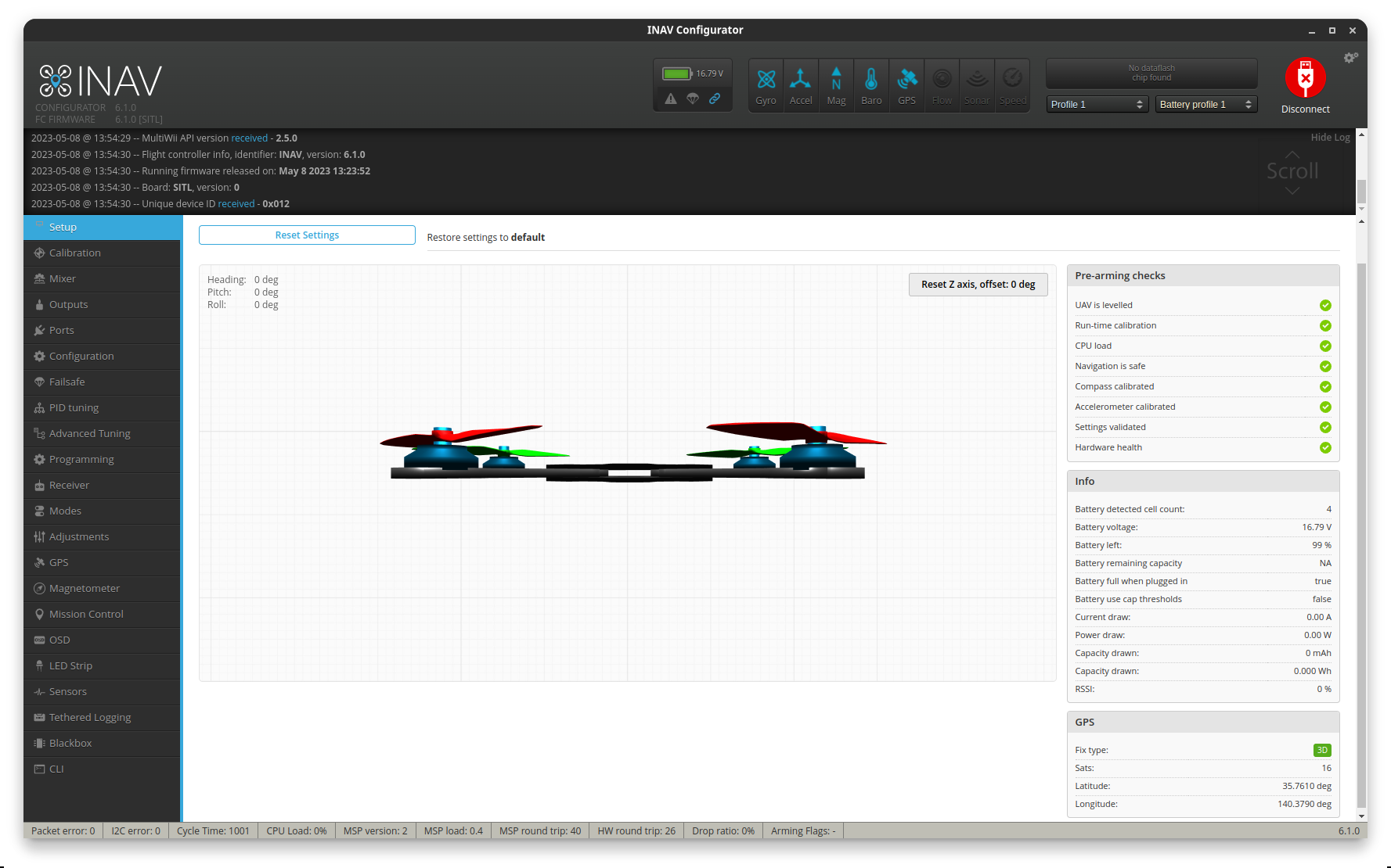 Configurator SITL